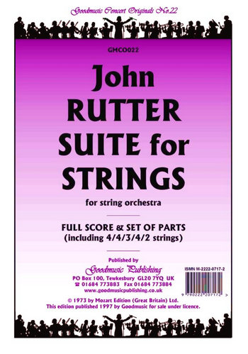 Suite for Strings&nbsp;&nbsp;for string orchestra&nbsp;&nbsp;full score and parts (4-4-3-4-2)