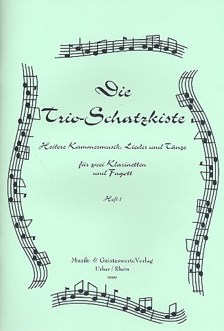 Die Trio-Schatzkiste Band 1  für 2 Klarinetten und Fagott  