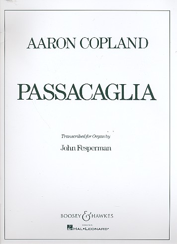 Passacaglia&nbsp;&nbsp;for organ&nbsp;&nbsp;