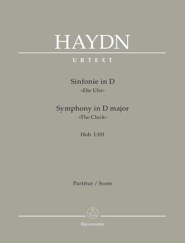 Sinfonie D-Dur Nr.101 Hob.I:101&nbsp;&nbsp;für Orchester&nbsp;&nbsp;Partitur
