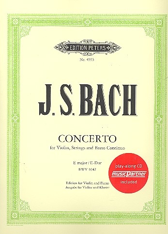 Konzert E-Dur BWV1042 für Violine und Streicher (+CD)&nbsp;&nbsp;für Violine und Klavier&nbsp;&nbsp;