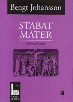 STABAT MATER FOR MIXED CHORUS  SCORE  