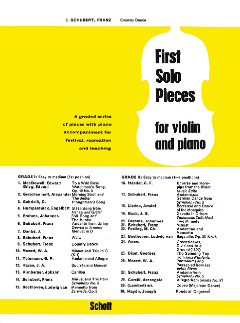 Country dance  for violin and piano  