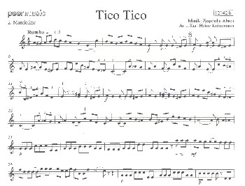 Tico Tico:  für Mandolinenorchester  Mandoline 2