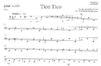 Tico Tico:  für Mandolinenorchester  Bass