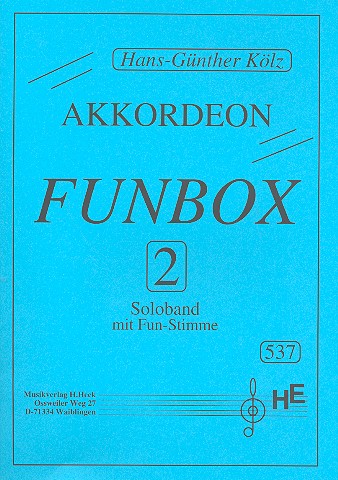 Funbox 2 für Akkordeon solo mit  Fun-Stimme  
