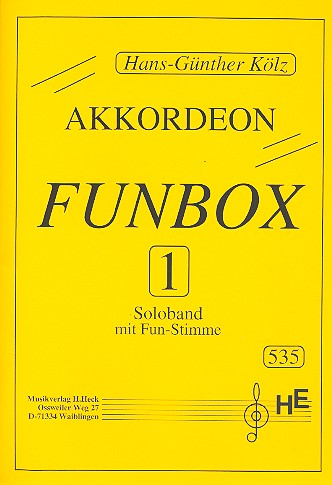 Funbox 1 für Akkordeon solo  mit Fun-Stimme  