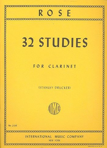 32 Studies  for clarinet  