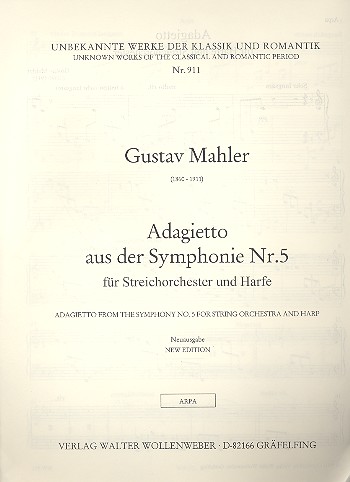 Adagietto aus der Sinfonie Nr.5  für Streichorchester und Harfe  Harfe