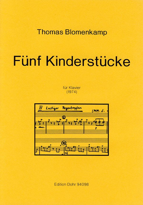 5 Kinderstücke für Klavier  (1974)  