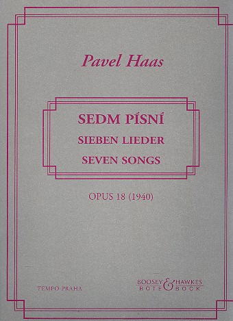 7 Lieder op.18  für Gesang und Klavier (tschech/dt/en)  