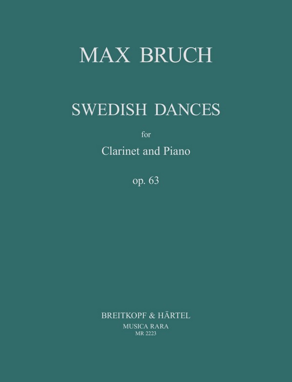Swedish Dances op.63  for clarinet and piano  