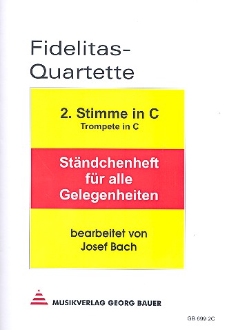Fidelitas-Quartette&nbsp;&nbsp;&nbsp;&nbsp;2. Stimme in C (Trompete, Oboe)