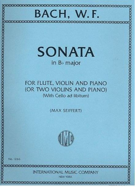 Sonata B flat major&nbsp;&nbsp;for flute, violin and piano (or 2 violins and piano)&nbsp;&nbsp;
