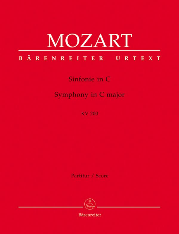 Sinfonie C-Dur KV200&nbsp;&nbsp;für Orchester&nbsp;&nbsp;Partitur