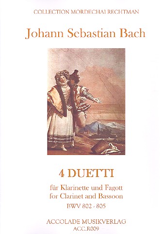 4 Duetti BWV802-805  für Klarinette und Fagott  Stimmen