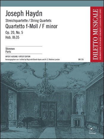 Streichquartett f-Moll op.20,5 Hob.III:35&nbsp;&nbsp;&nbsp;&nbsp;Stimmen