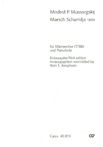 MARSCH SCHAMILJA FUER&nbsp;&nbsp;MAENNERCHOR UND KLAVIER&nbsp;&nbsp;(ARAB/DT)