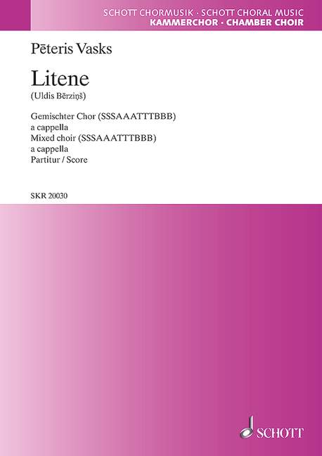 Litene  für gemischten Chor (SSSAAATTTBBB)  Chorpartitur