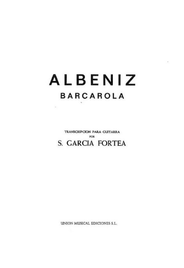 Barcarola para guitarra    