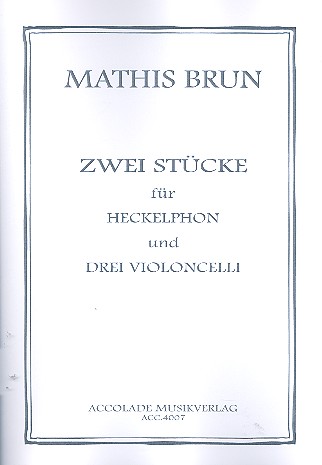 2 Stücke   für Heckelphon und 3 Violoncelli  Partitur und Stimmen