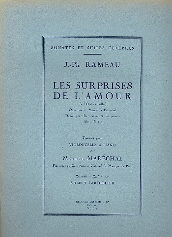 Les surprises de l'amour pour&nbsp;&nbsp;violoncelle et piano&nbsp;&nbsp;
