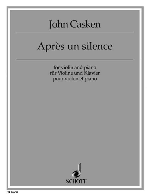 Apres un silence  für Violine und Klavier  