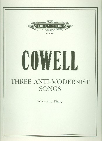 3 anti-modernist Songs  for voice and piano  
