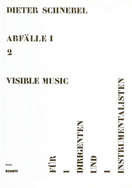 Visible Music  für einen Instrumentalisten und 1 Dirigenten  