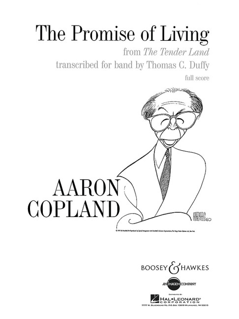 The Promise of Living&nbsp;&nbsp;for mixed chorus and band&nbsp;&nbsp;score