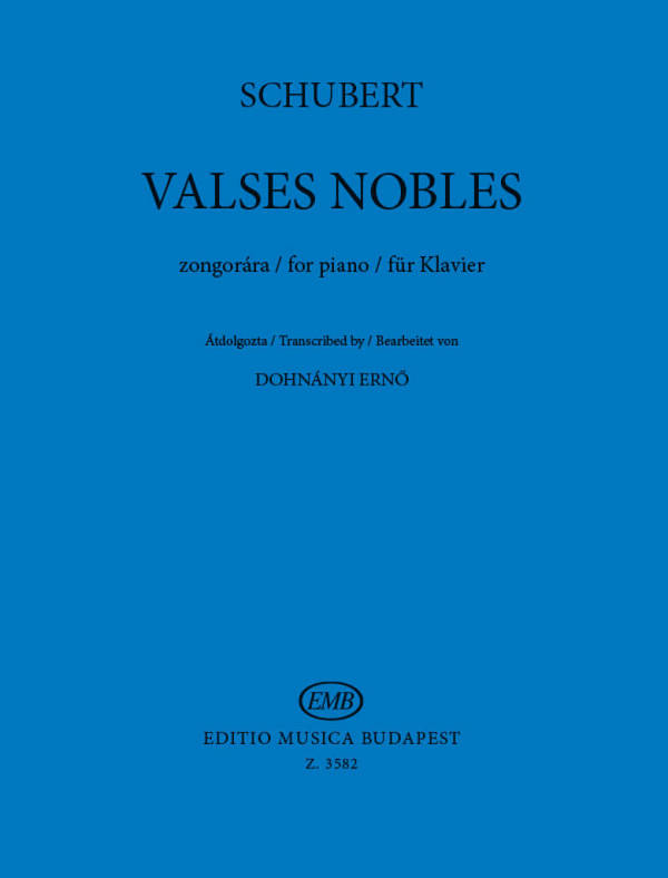 Valses nobles&nbsp;&nbsp;für Klavier&nbsp;&nbsp;
