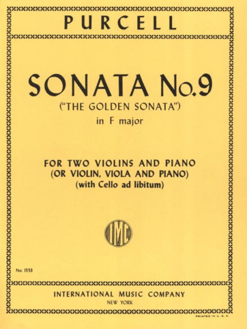 Sonata F major no.9&nbsp;&nbsp;for 2 violins (or violin, viola) and piano&nbsp;&nbsp;THE GOLDEN Sonata