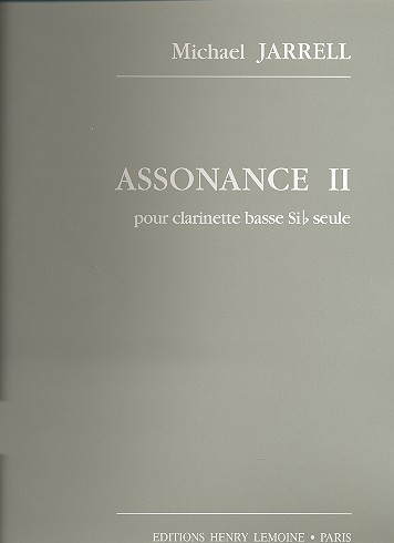 Assonance 2 pour clarinette  basse seule  