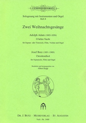 2 Weihnachtsgesänge für&nbsp;&nbsp;für Sopran, Flöte, Violine und Orgel&nbsp;&nbsp;