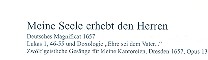 Meine Seele erhebt den Herren SWV426&nbsp;&nbsp;für SATB Chor und 4 Instrumente&nbsp;&nbsp;Violine 2 / Favorit-Instrument 2