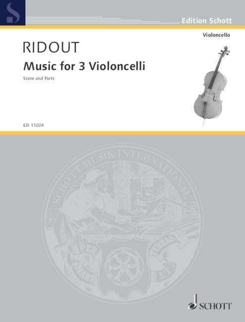 Music  for 3 violoncelli  score and parts