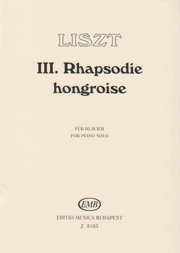 Rhapsodie hongroise no.3&nbsp;&nbsp;for piano&nbsp;&nbsp;