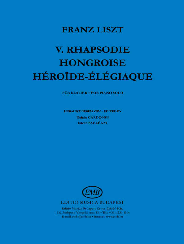 Rhapsodie hongroise no.5&nbsp;&nbsp;for piano&nbsp;&nbsp;