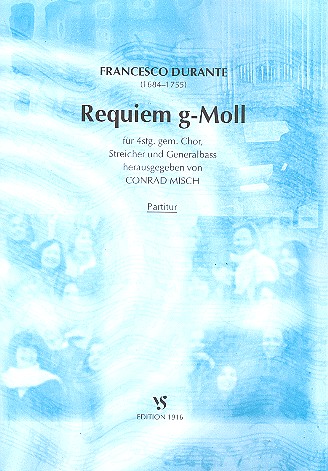 Requiem g-Moll&nbsp;&nbsp;für gem Chor, Streicher und Bc&nbsp;&nbsp;Partitur