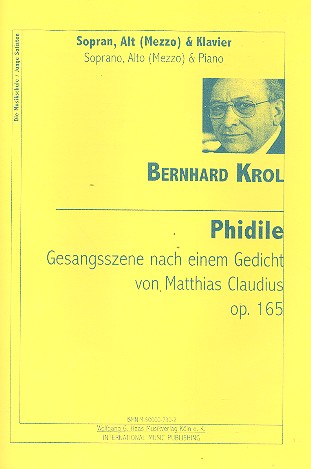 Philide op.165 für 2 Singstimmen&nbsp;&nbsp;(SA oder SM) und Klavier&nbsp;&nbsp;