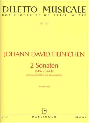 2 Sonaten  für Sopranblockflöte und Bc  