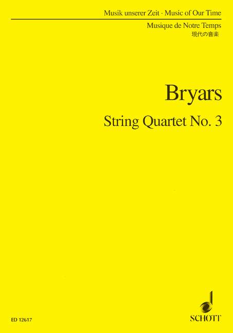 String quartet no.3 (1998)  for string quartet  score