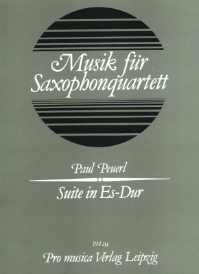 Suite Es-Dur für 4 Saxophone (SATB)  Partitur und Stimmen  