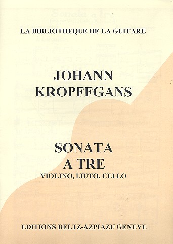 Sonata a tre für Violine, Laute  und Violoncello  Partitur