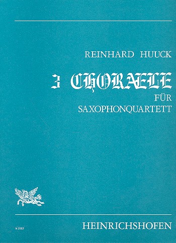 3 Choräle für Saxophonquartett  (SATB)  Direktion und Stimmen