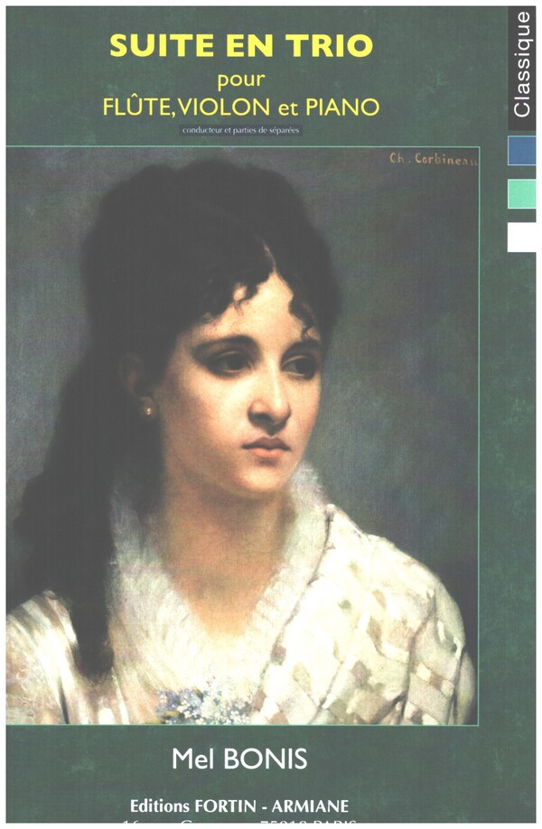 Suite en trio&nbsp;&nbsp;pour flûte, violon et piano&nbsp;&nbsp;partition de piano et parties