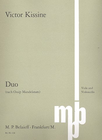 Duo (nach Ossip Mandelstam)  für Viola und Violoncello  