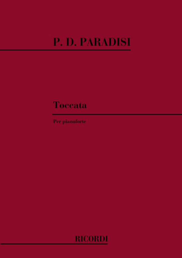 Toccata&nbsp;&nbsp;per pianoforte&nbsp;&nbsp;