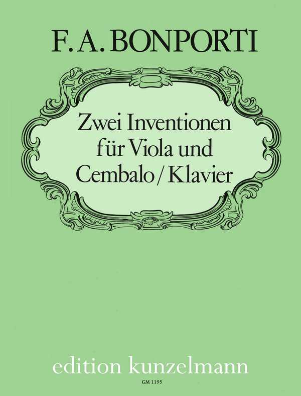 2 Inventionen  für Viola und Cembalo (Klavier)  