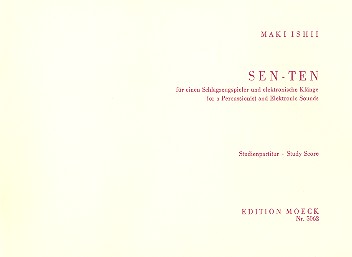 Sen-ten f  für 1 Schlagzeugspieler und elektronische Klänge  Studienpartitur
